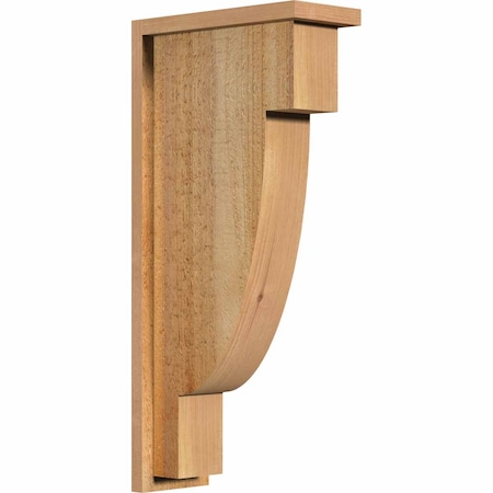 Ekena Millwork Alpine Rough Sawn Corbel w/Backplate, Western Red Cedar, 6"W x 14"D x 30"H COR06X14X30ALP01RWR